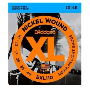 D’ADDARIO EXL110 NICKEL WOUND LIGHT ELECTRIC GUITAR STRINGS