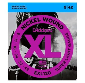 D’ADDARIO EXL120 NICKEL ROUND WOUNDS ELECTRIC GUITAR STRINGS