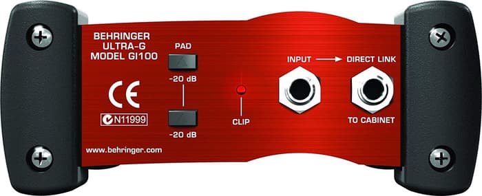 BEHRINGER GI100 DI BOX PHANTOM POWERED WITH SPEAKER EMULATED - Gambar 4