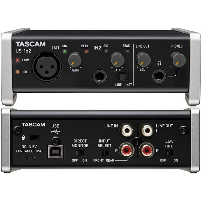 TASCAM US-1X2 USB AUDIO INTERFACE - Gambar 3